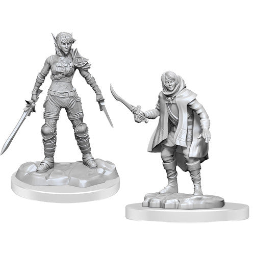 Dungeons & Dragons Nolzur`s Marvelous Unpainted Miniatures: W19 Elf Rogue & Half-Elf Rogue Protg