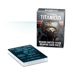 Adeptus Titanicus - Reaver Battle Titan weapon card pack