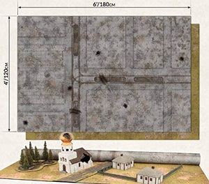Battlefield in a Box: Brown/City Double Sided Gaming Mat (48