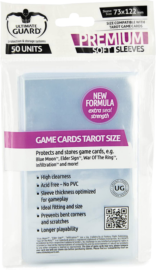 Tarot Card Sleeves : Clear (50)