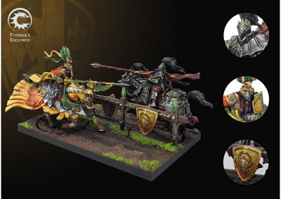 Conquest : Hundred Kingdoms - Founder's Exclusive Retinue Diorama - "The Joust"