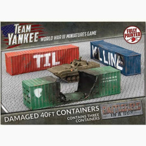 Battlefield in a Box: damaged 40ft containers