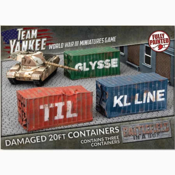 Battlefield in a Box: damaged 20ft containers
