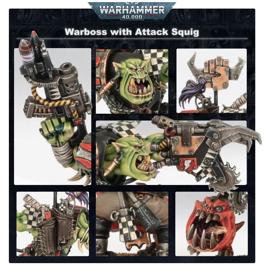Ork Warboss with Attack Squig – Alpha Omega Hobby
