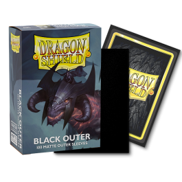 Dragon Shield Sleeves: Outer Sleeves Standard Matte - Black
