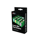 BCW Card Bin partitions (12 pack) (3 color options)