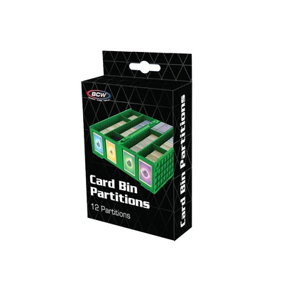 BCW Card Bin partitions (12 pack) (3 color options)