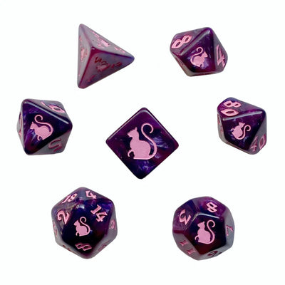 Cheshire Kitty Clacks Dice Set