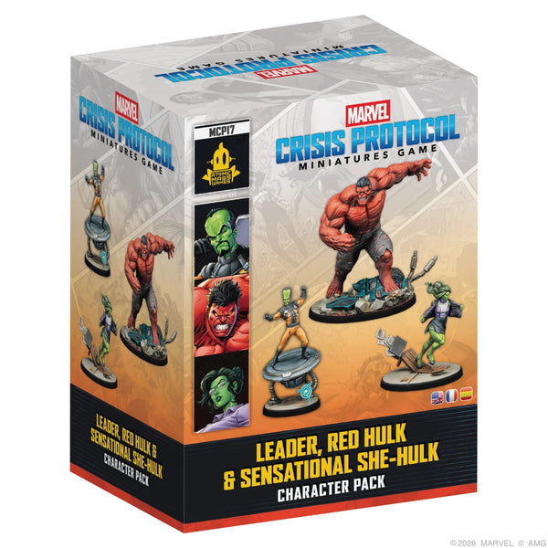 Marvel: Crisis Protocol - Leader, Red Hulk & Sensational She-Hulk(Pre-Order)