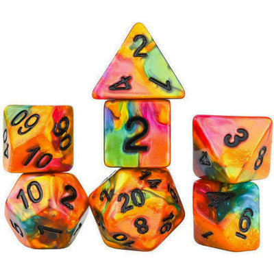 Sirius Dice Set - Rainbow Gold