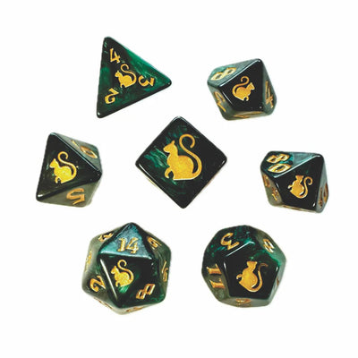 Loki Kitty Clacks Dice Set