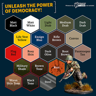 Warpaint : Fanatic Historical WWII - American Paint set