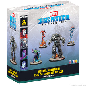 Marvel: Crisis Protocol - Iron Lad, Iron Monger, Kang the Conqueror, and Rescue (pre-order)
