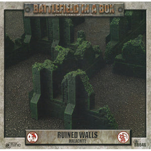 Battlefield in a box: Ruined Walls - Malachtite