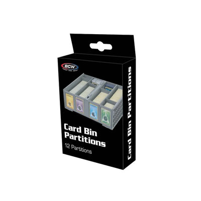 BCW Card Bin partitions (12 pack) (3 color options)