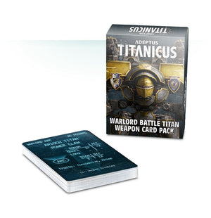 Adeptus Titanicus - Warlord Battle Titan weapon card pack