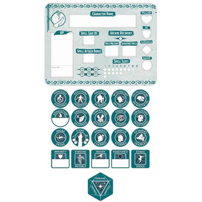 Dungeons & Dragons - Wizard token set