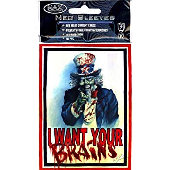 I want your brains sleeves (100) Alpha Omega Hobby I want your brains sleeves (100) Alpha Omega Hobby