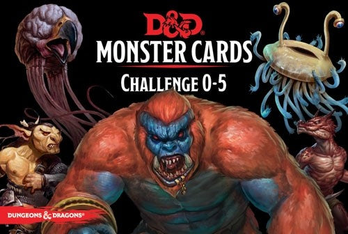 Dungeons & Dragons - Monster Cards : Challenge 0-5
