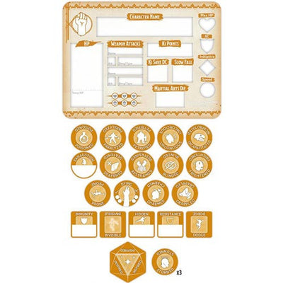 Dungeons & Dragons - Monk token set