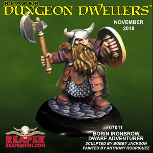 Reaper Dungeon Dwellers - Borin Ironbrow, Dwarf Fighter