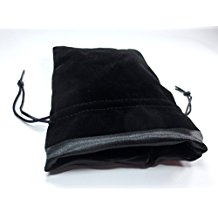 Satin lined Velvet dice bag