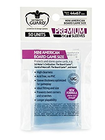 Ultimate Guard Sleeves: Premium Soft Board Game Size (50)