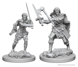 Nolzur`s Marvelous Unpainted Miniatures: W1 Human Female Barbarian