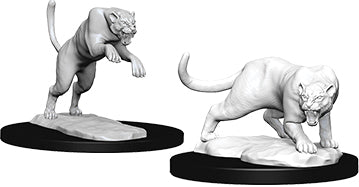 Nolzur`s Marvelous Unpainted Miniatures: W6 Panther & Leopard