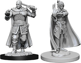 Nolzur`s Marvelous Unpainted Miniatures: W8 Human Ranger & Moon Elf Sorcerer