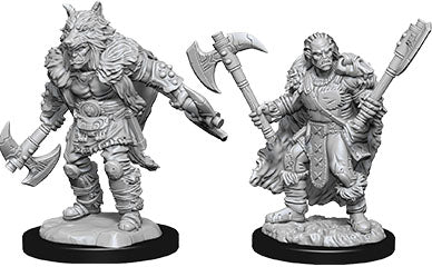 Nolzur`s Marvelous Unpainted : W9 Male Half-Orc Barbarian