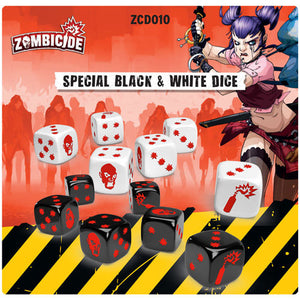 Zombicide 2nd edition - special black & white dice