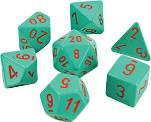 Lab Dice 4 Heavy: Poly Turquoise/Orange (7)