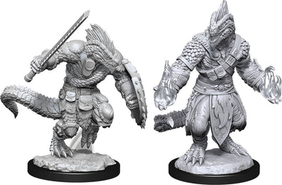 Nolzur`s Marvelous Unpainted : W15 Lizardfolk Barbarian & Lizardfolk Cleric