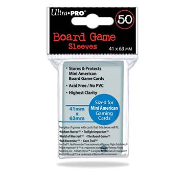 Ultra Pro Clear Mini Boardgame Sleeves (50)