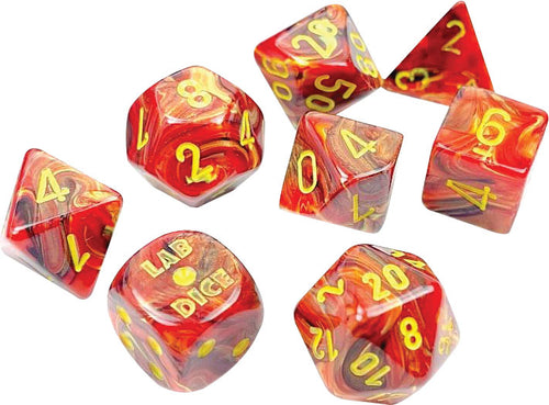 Lab Dice 5 Vortex: Poly Underworld/yellow (7)