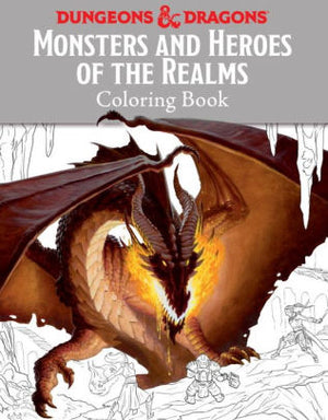 Dungeons & Dragons - Monsters and Heroes of the Realms coloring book