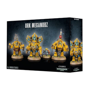 Orks Meganobz and Big Mek in Mega Armor