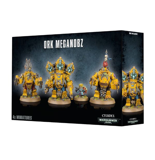 Orks Meganobz and Big Mek in Mega Armor – Alpha Omega Hobby