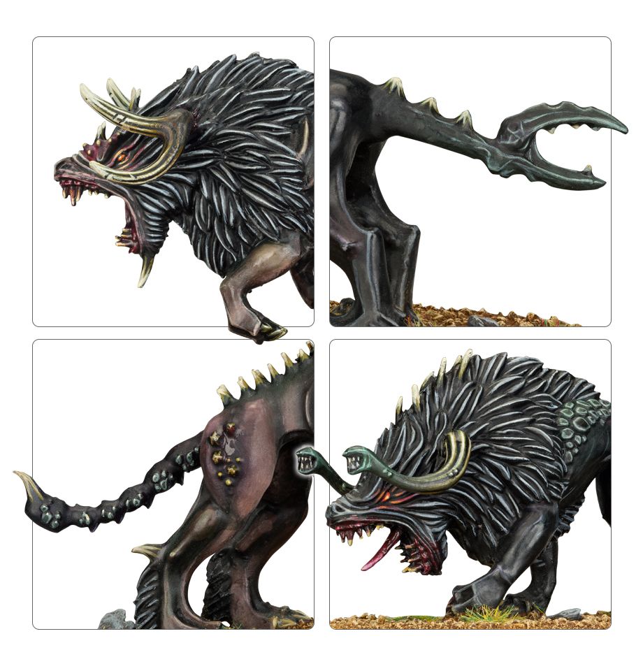 Warhammer Old world : 16 chiens du chaos / war hounds (hommes bêtes) OOP Warhammer Old world : 16 chiens du chaos / war hounds (hommes bêtes) OOP