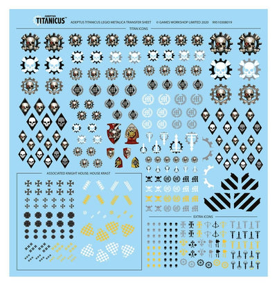Legio Metalica Transfer Sheet