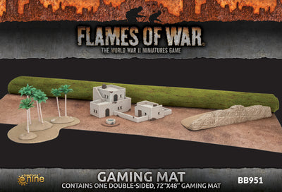 Battlefield in a Box: Desert/Green Double Sided Gaming Mat (48" x 72")