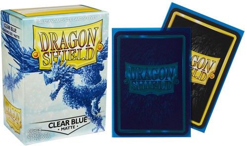 Dragon Shield: Clear Blue - Matte (100) Alpha Omega Hobby Dragon Shield: Clear Blue - Matte (100) Alpha Omega Hobby