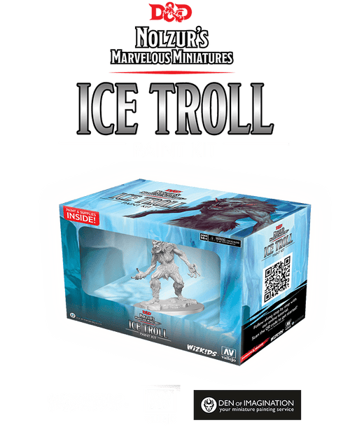 Dungeons & Dragons Nolzur`s Marvelous Miniatures: Paint Night Kit 8 - Ice Troll