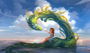 gamermats kelpie with girl