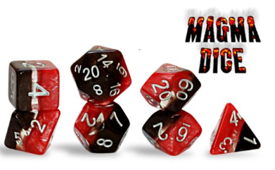 Supernova; Magma 7 dice set