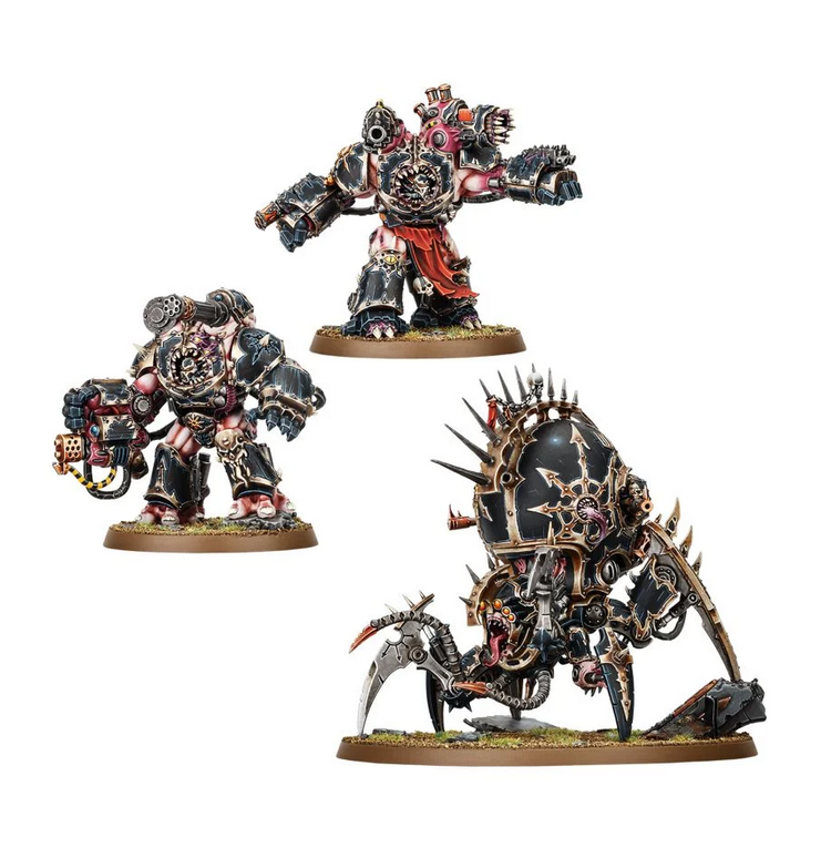 Warhammer 40K Chaos Space Marines Warpforged – Venomcrawler & Obliteratoren