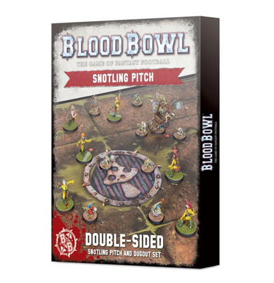 Blood Bowl - Snotling team double sided pitch and dugouts