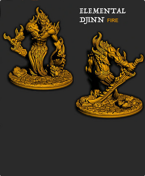 Empire of the Scorching Sands - Fire Elemental Djinn