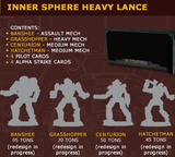 Battletech - Inner Sphere heavy lance
